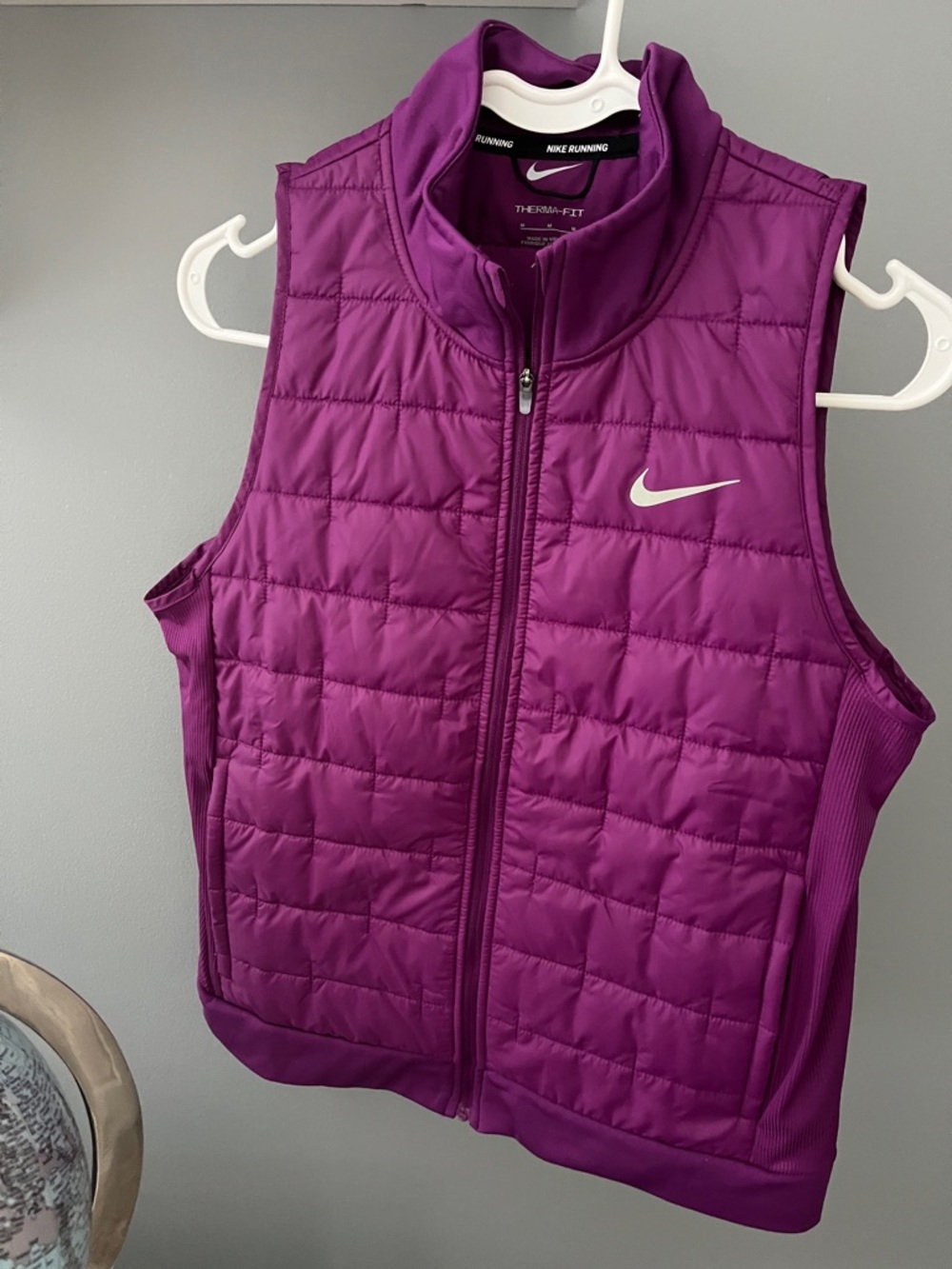 Nike Purple Quilted Therma-FIT Running Vest